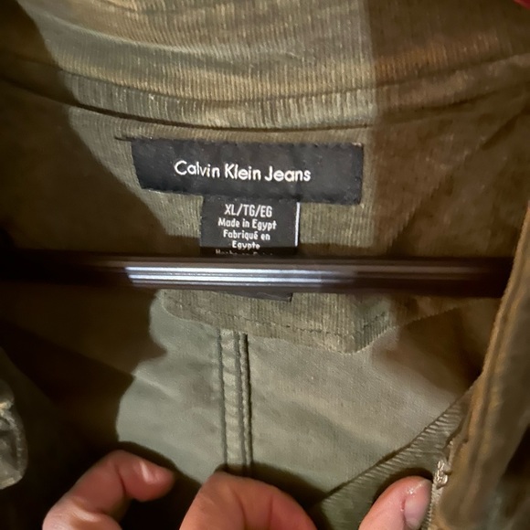 Calvin Klein army green corduroy jacket size XL - Picture 2 of 6